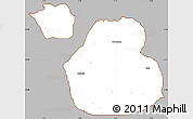 Gray Simple Map of Sakaba, cropped outside
