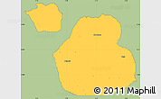 Savanna Style Simple Map of Sakaba, single color outside