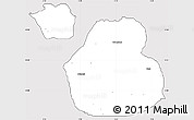 Silver Style Simple Map of Sakaba, cropped outside