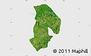 Satellite Map of Kabba/Bu, single color outside