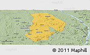 Savanna Style Panoramic Map of Kabba/Bu