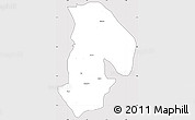 Silver Style Simple Map of Kabba/Bu, cropped outside