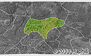 Satellite 3D Map of Olamabor, desaturated