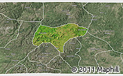 Satellite 3D Map of Olamabor, semi-desaturated