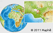 Physical Location Map of Olamabor, highlighted parent region