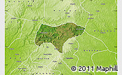 Satellite Map of Olamabor, physical outside