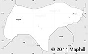 Silver Style Simple Map of Olamabor