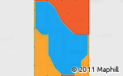 Political Simple Map of Agege