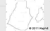 Blank Simple Map of Ikeja, cropped outside, no labels