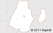 Classic Style Simple Map of Ikeja, cropped outside