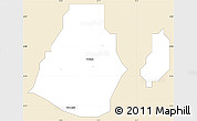 Classic Style Simple Map of Ikeja, single color outside