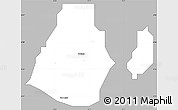 Gray Simple Map of Ikeja, single color outside