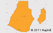 Political Simple Map of Ikeja, cropped outside