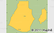 Savanna Style Simple Map of Ikeja, cropped outside