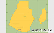 Savanna Style Simple Map of Ikeja, single color outside