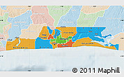 Political Map of Lagos, lighten