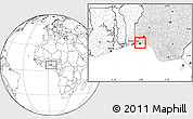 Blank Location Map of Shomolu, highlighted country