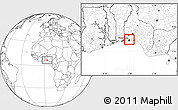 Blank Location Map of Shomolu