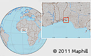 Gray Location Map of Shomolu