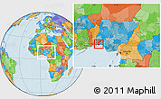 Political Location Map of Shomolu, within the entire country
