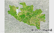 Satellite 3D Map of Niger, lighten, semi-desaturated