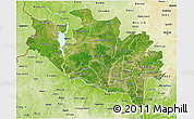 Satellite 3D Map of Niger, physical outside