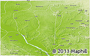 Physical Panoramic Map of Lapai