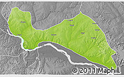 Physical 3D Map of Mokwa, desaturated