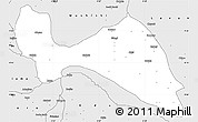 Silver Style Simple Map of Mokwa