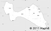 Silver Style Simple Map of Mokwa, single color outside