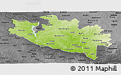 Physical Panoramic Map of Niger, darken, desaturated