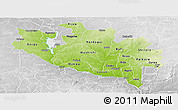 Physical Panoramic Map of Niger, lighten, desaturated