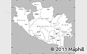 Gray Simple Map of Niger, single color outside