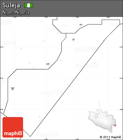 Blank Simple Map of Suleja