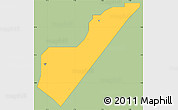 Savanna Style Simple Map of Suleja, single color outside