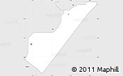 Silver Style Simple Map of Suleja