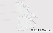 Silver Style Panoramic Map of EgbadoNorth, single color outside