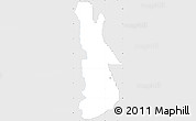 Silver Style Simple Map of EgbadoNorth, single color outside