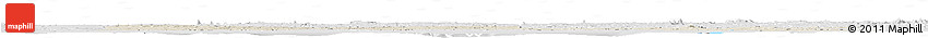 Shaded Relief Horizon Map of Ogun, lighten, desaturated