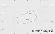 Silver Style Map of IjebuNorth, single color outside