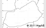 Blank Simple Map of IjebuNorth, no labels