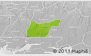 Physical 3D Map of IjebuOde, lighten, desaturated