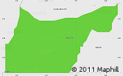 Political Simple Map of IjebuOde, single color outside, borders and labels
