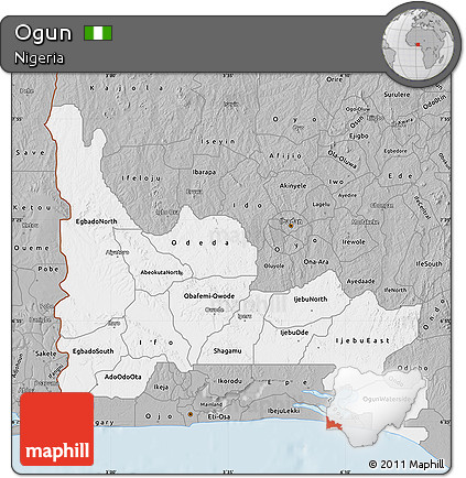 Gray Map of Ogun