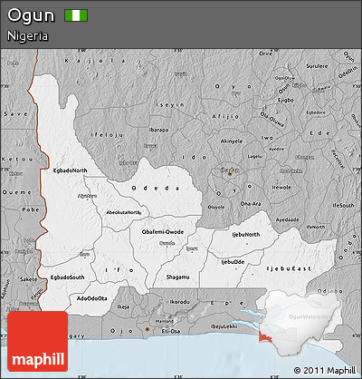 Gray Map of Ogun