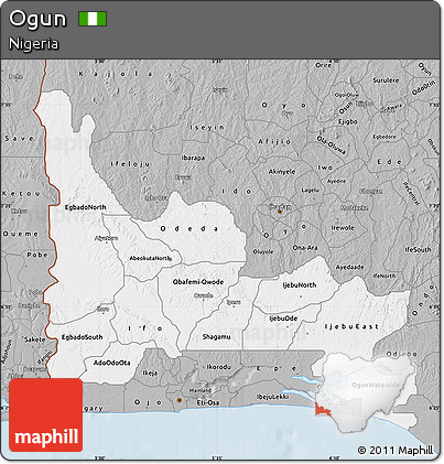 Gray Map of Ogun