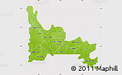 Physical Map of Ogun, cropped outside