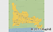 Savanna Style Map of Ogun, single color outside