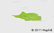 Physical Panoramic Map of Odeda, single color outside