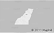 Gray 3D Map of Shagamu, single color outside